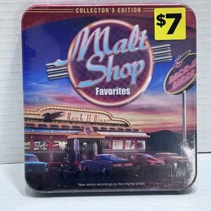 Malt Shop Favorites 2 cd Collectors Tin Audio CD  Factory Sealed Brand New